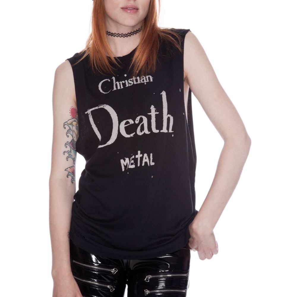 UNIF Christian death metal muscle tank